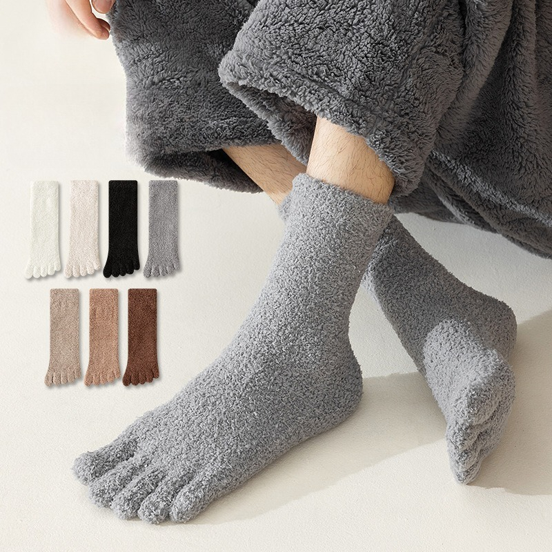 Thermal Sock Winter - 1 Para Męskich Termicznych Skarpet Palczastych