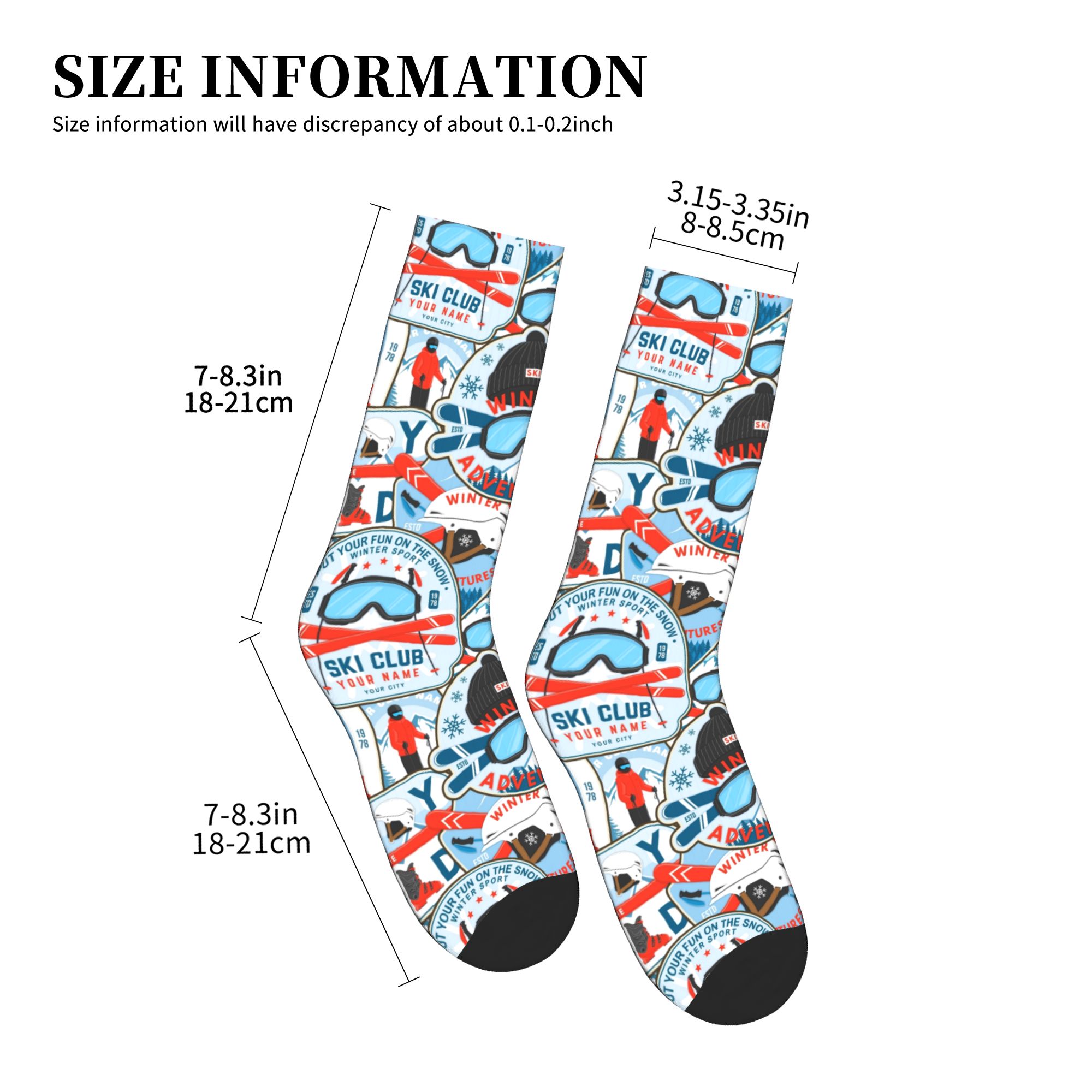 Skarpetki Vintage Red Blue Ski – Dress Sock Men recenzja i cena