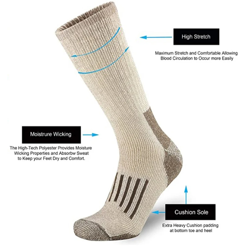 Skarpety z 80% wełny, ciepłe,  – Wool Hiking Sock recenzja i cena